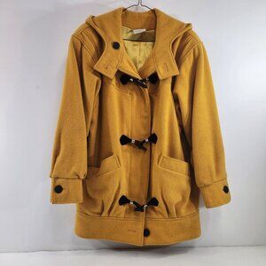 Vintage ego Fashions Frog Button Jacket Mustard Yellow Size Small
